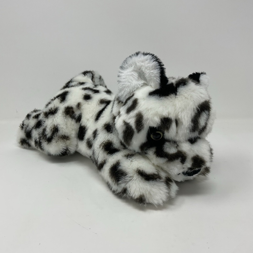 Wildlife Tree EdZoocation Snow Leopard Plush Stuffed Animal Black White Toy